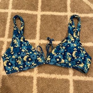 SHEIN bikini top, floral print, size medium, tie back